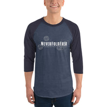 Load image into Gallery viewer, NeverFoldEver Classic Poker 3/4-Sleeve Baseball Shirt